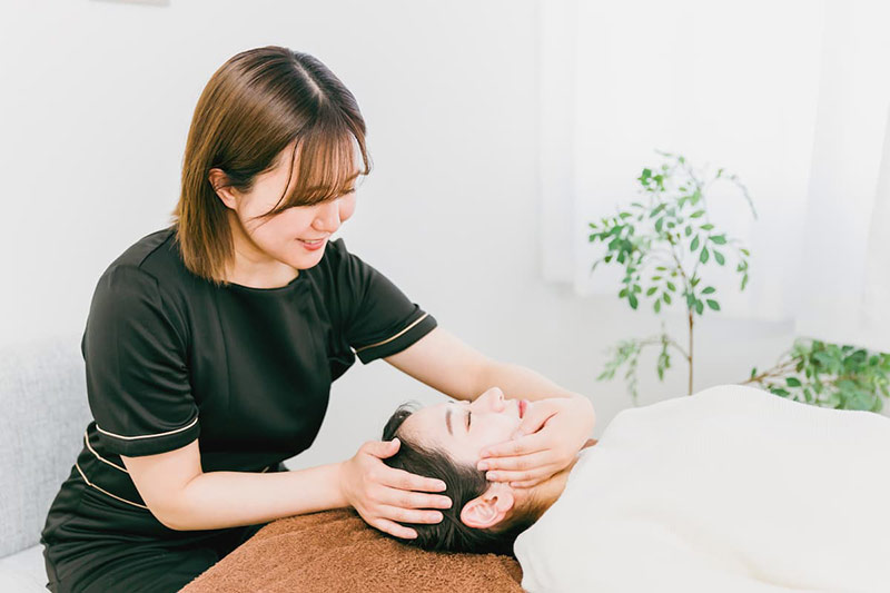 お肌のチェック